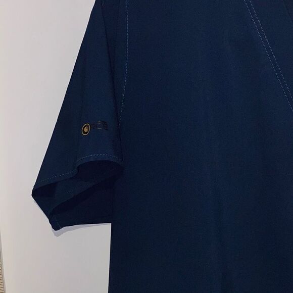 Carhartt Men's V-neck Short Sleeve Scrub Suit In Blue Size L - Picture 3 of 8